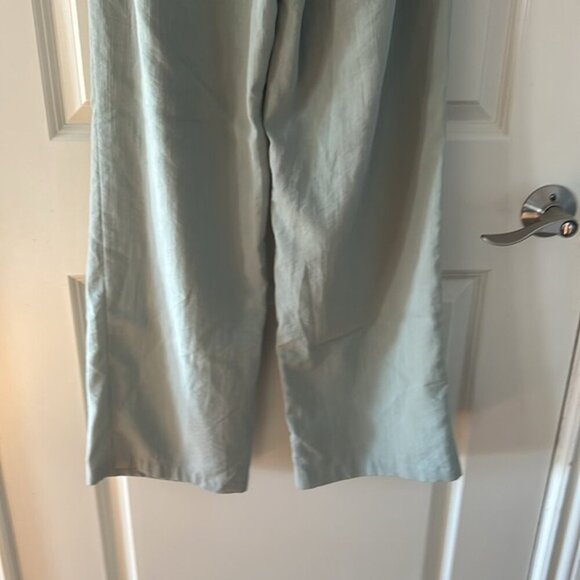 LOVERS + FRIENDS Roxanne pleated linen blend trousers small - Picture 9 of 10